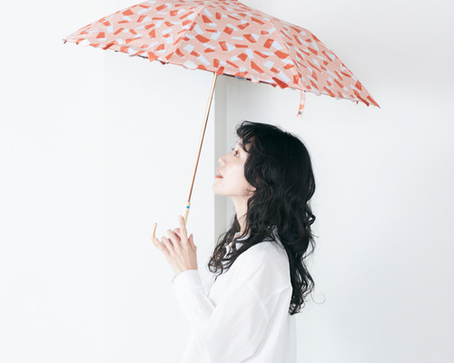 晴雨兼用】coccaの日傘雨傘 Kumo ‐雲- 刺繍(折りたたみ)《TPS
