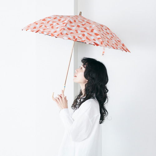 晴雨兼用】coccaの日傘雨傘 Kumo ‐雲- 刺繍(折りたたみ)《TPS