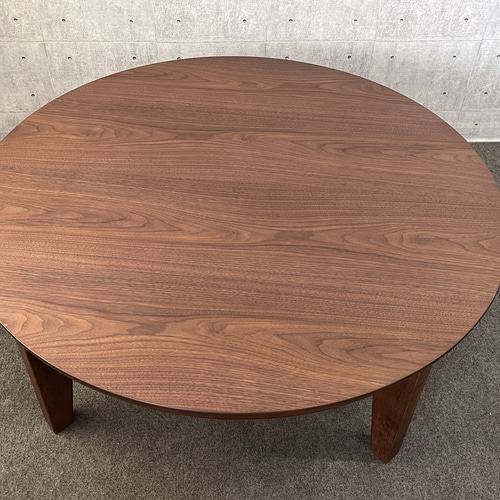花柄こたつテーブルウォールナット90丸日本製・ヒーター付き 花柄こたつテーブルウォールナット90丸日本製・ヒーター付き