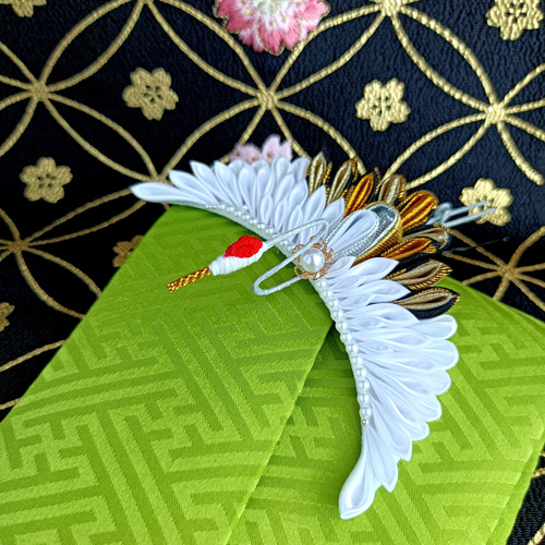 七五三髪飾り（鶴） 楽天市場】七五三 髪飾り 鶴の通販