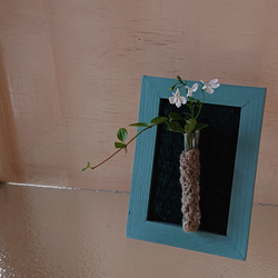 植物のフレーム　青色 2枚目の画像
