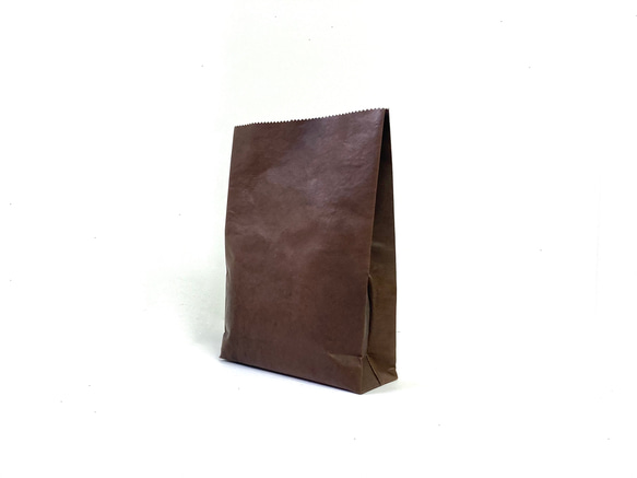 KAMIBUKURO(紙 袋) Lサイズ 国内本馬革製 ダークブラウン 6枚目の画像