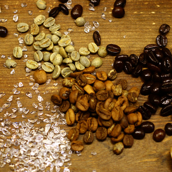 コーヒービーンズセレモニー　フレーム　結婚証明書 to and 生豆 浅煎り We