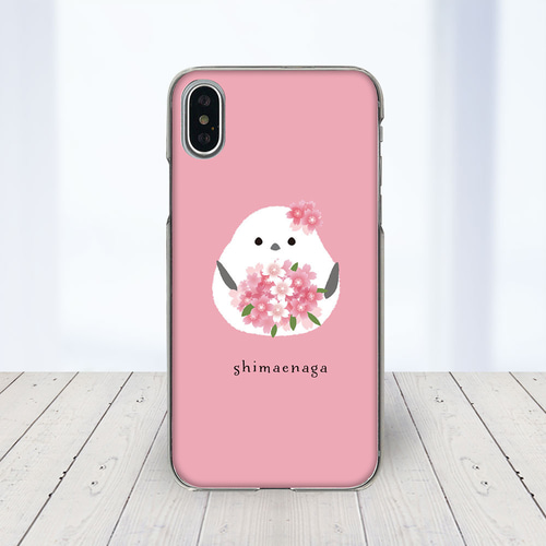 新品未使用 ヌバックレザー　サクラ　全機種対応スマホカバー a83294f78fbee3a3319e6ac18be665