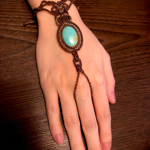 ターコイズのパンジャ ブレスレット Lazward 通販 15952677｜Creema  