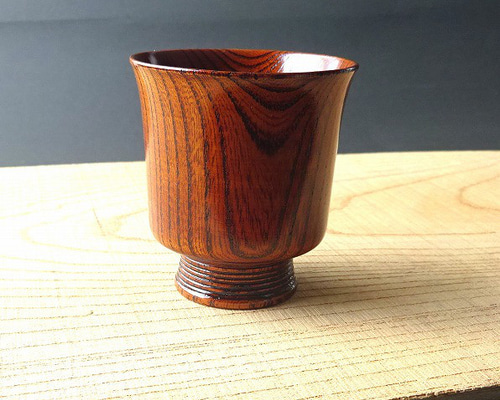 現品限り】ケヤキ 伝統工芸士作 匠のぐい飲み おちょこ・ぐい呑み