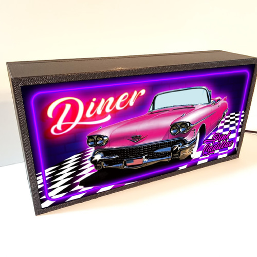 ダイナー アメ車 旧車 イラスト 自動車 ミニチュア サイン ダイナー アメ車 旧車 イラスト 自動車 ミニチュア サイン