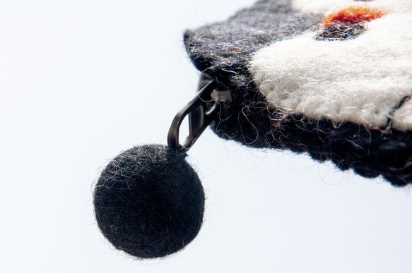 天然ウールフェルト 化粧品袋 収納袋 アニマルウールフェルト iPhoneカバー ヘア キッズペンギン クリスマス交換ギフト 父 10枚目の画像