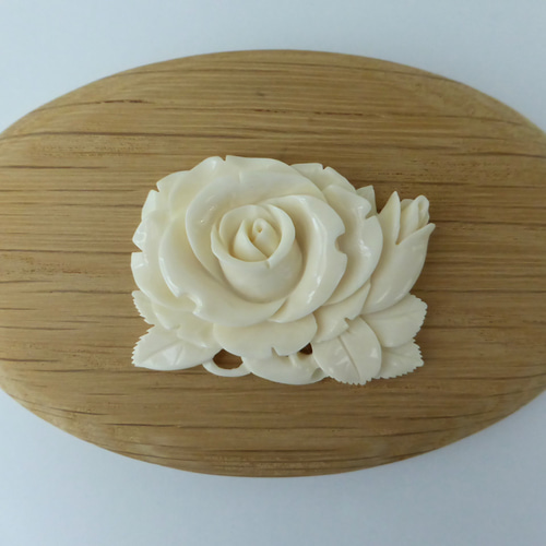 ナンタケットバスケット カービング バラ アイボリー 最後の1点】本