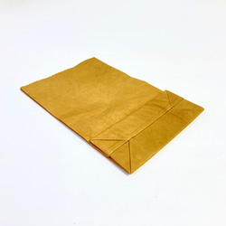 KAMIBUKURO(紙 袋) Mサイズ 国内本馬革製 キャメル 5枚目の画像