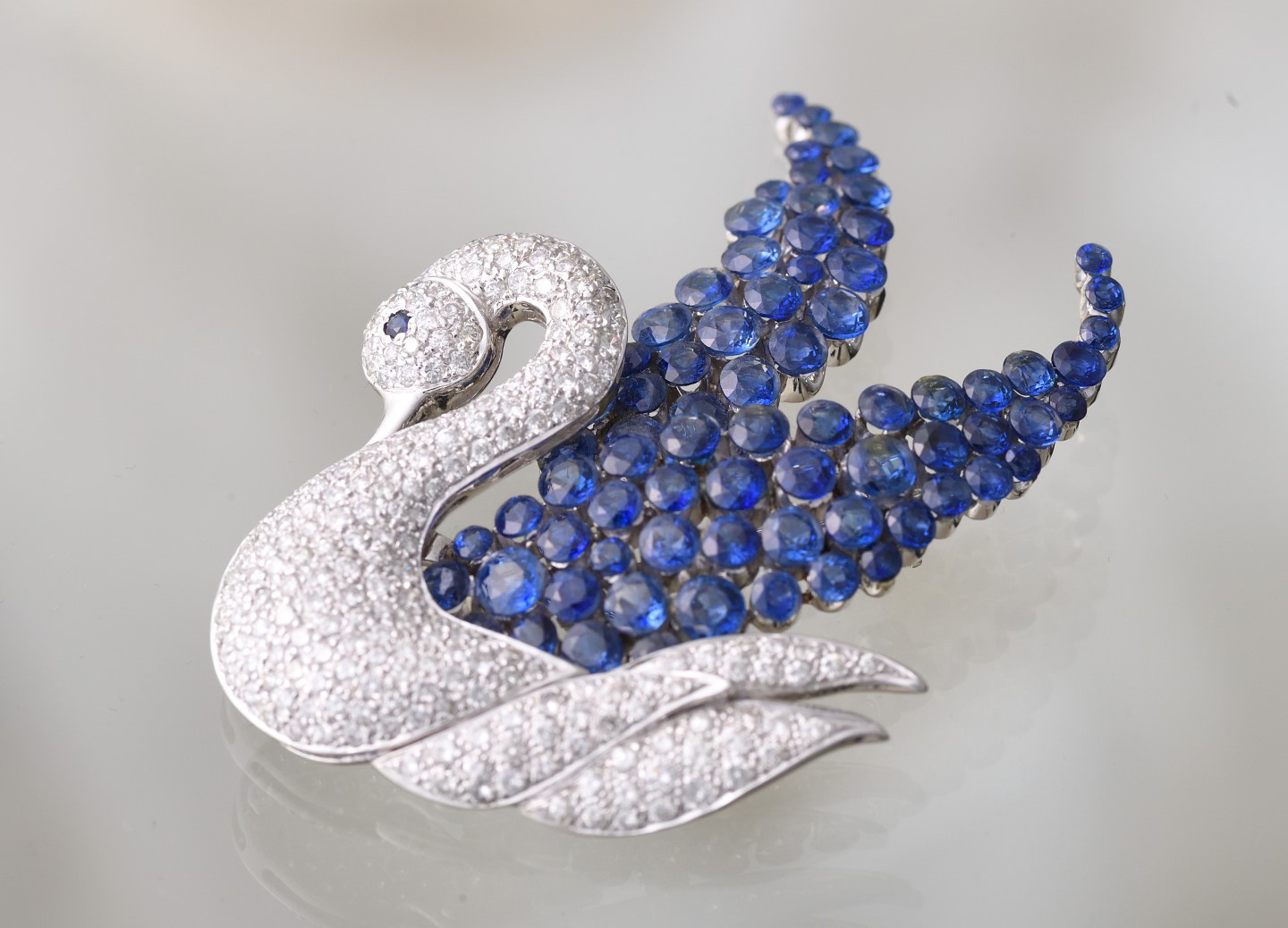 ピンク＆アクアブルー　ブローチ シュライナー　 No.0334