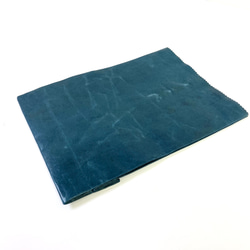 KAMIBUKURO(紙 袋) Lサイズ 国内本牛革製　ブルー 7枚目の画像