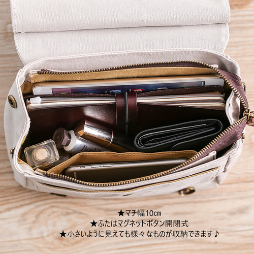 帆布×本革 ショルダーバッグ レトロデザイン トートバッグ
