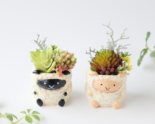 植物人形2体セット こどもと植物とSET SET-D-GRNK-WH｜平安伸銅工業オンラインショップ