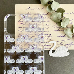 【受注生産】菫色の手紙 UVプリントスマホケース 4枚目の画像