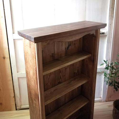 美品【ロングシェルフ】ヴィンテージ✴︎飾り棚やベンチとして ヴィンテージ ディスプレイ オープンシェルフ チェスト『 Vintage