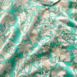 インド綿 ブロックプリント パジャマ(長袖) 3枚目の画像