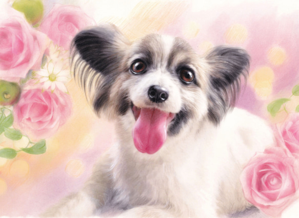 心に残る…ペット似顔絵 ☆色鉛筆手描き☆ ＃似顔絵オーダー #ペットの