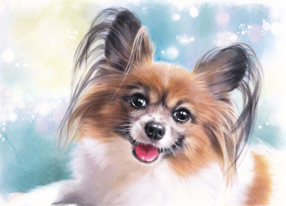 心に残る…ペット似顔絵 ☆色鉛筆手描き☆ ＃似顔絵オーダー #ペットの