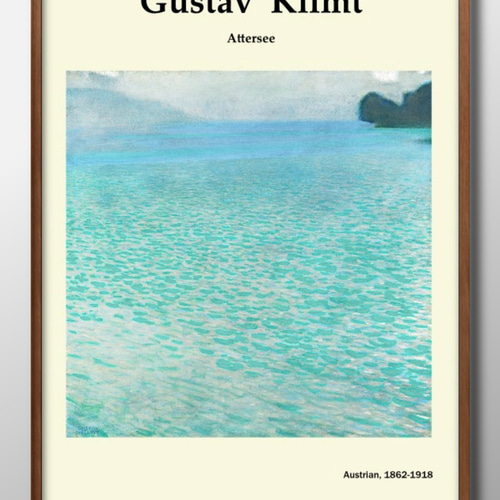 1-1267 ポスター 絵画 A3サイズ『グスタフ・クリムト アッター湖