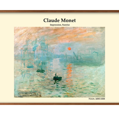 1-3452 ポスター 絵画 A3サイズ『クロード・モネ』アート イラスト