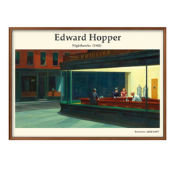 1-4479 ポスター 絵画 A3サイズ『エドワード・ホッパー』アート
