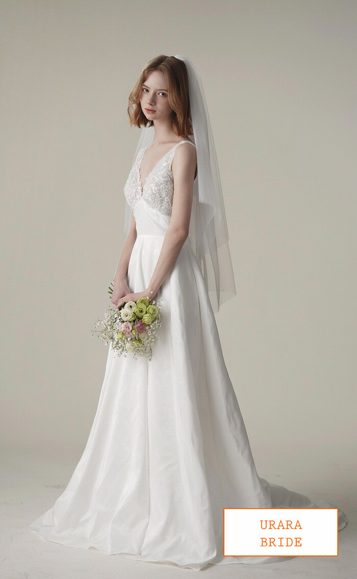 お値下げ中！ウェディングドレス 前撮り2次会 バタ臭 パフスリーブ 