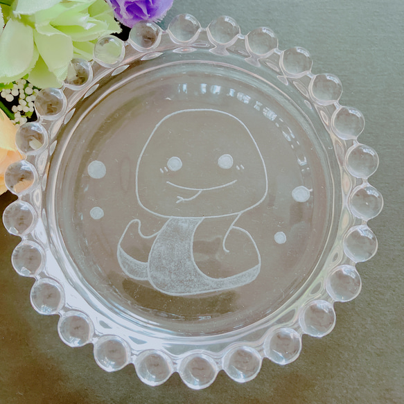 ハンドメイド ガラスリッツェン グラスリッツェン アクセサリー置き 耐熱ガラス食器 グラス コップ 6枚目の画像
