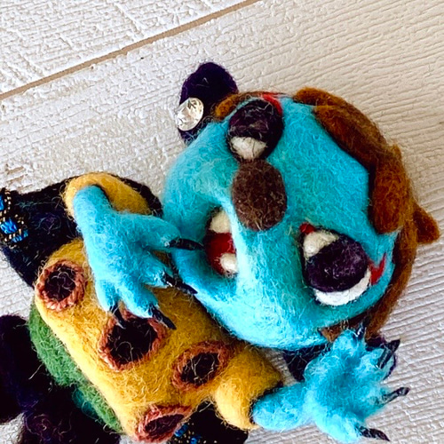 羊毛人形 ドラキュラくん(弟) 羊毛フェルト Howakero（ほわケロ