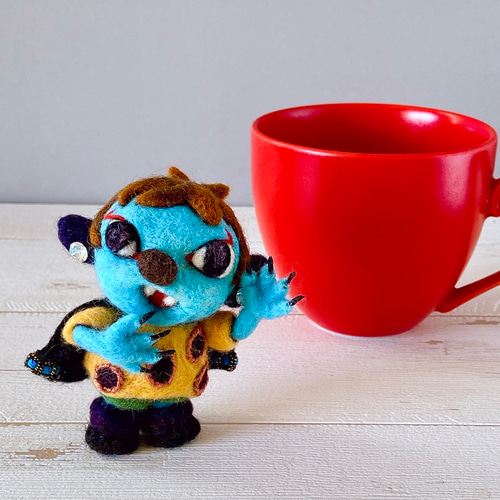 羊毛人形 ドラキュラくん(弟) 羊毛フェルト Howakero（ほわケロ