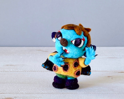 Howakero ほわケロ 羊毛フェルト　ねこくん 羊毛人形 猫大好き 男の子くん 羊毛フェルト Howakero（ほわケロ