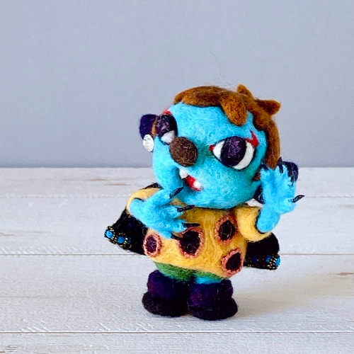 Howakero ほわケロ 羊毛人形（Ｌ）　伯爵　ドラキュラ君 ほわケロ 羊毛人形（L） 伯爵 ドラキュラ君