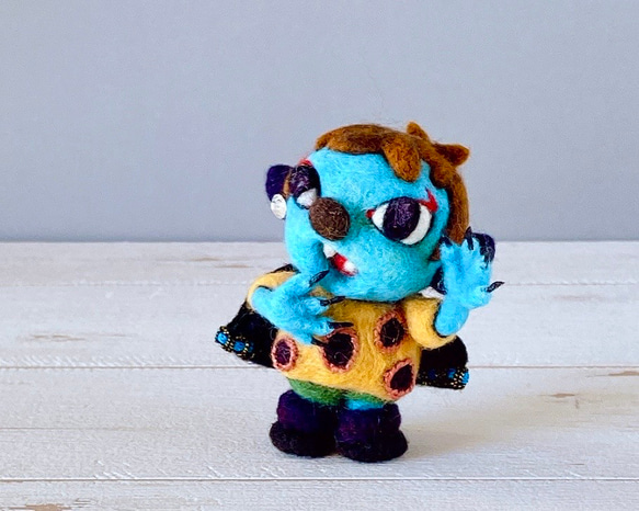 ほわケロ　羊毛人形（Ｌ）　伯爵　ドラキュラ君 羊毛人形 ドラキュラくん(弟) 羊毛フェルト Howakero（ほわケロ