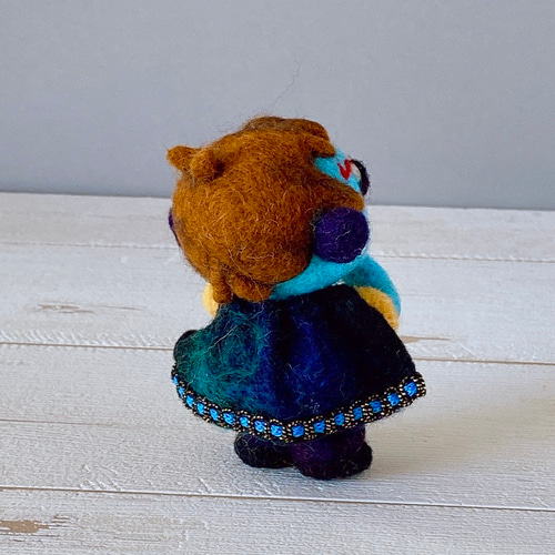 ほわケロ　羊毛人形（Ｌ）　伯爵　ドラキュラ君 羊毛人形 ドラキュラくん(弟) 羊毛フェルト Howakero（ほわケロ