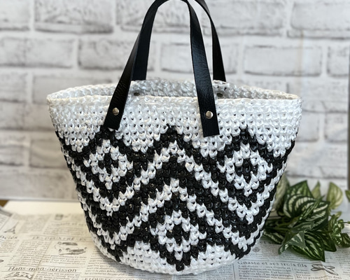 スズランテープバッグ 本革ハンドル オルテガ 日本国内送料無料 トート