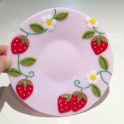 DJピコ2点おまとめ　シェル形お皿、花形お皿 フジ様オーダー品】いちごのお皿 大皿 petit chou chou 通販