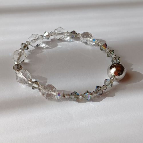 プレミアム品質❣️新色レインボー❣️ギベオン隕石ブレスレット