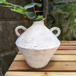 縄文土器のような花器 一輪挿し・花瓶・花器 Tomo's pottery