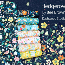 カットクロス Dashwood Studio Hedgerow 1837 Butterflies Pink 7枚目の画像