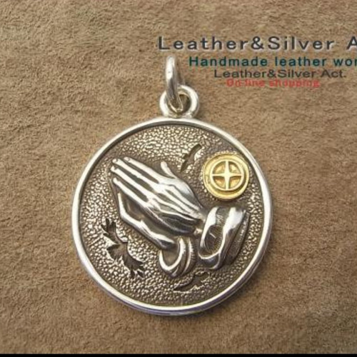 祈りの手 フリーメイソン 秘密結社 シルバー925、k18 ネックレス