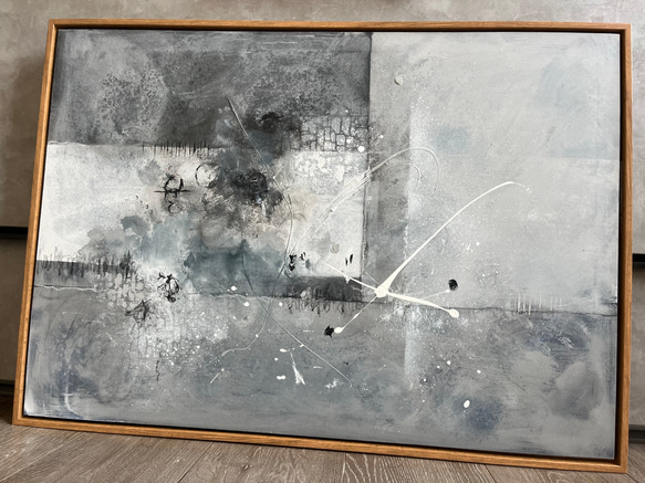 現代アート　70×50㎝　フレーム付き　アート　モダン　絵画　抽象画 