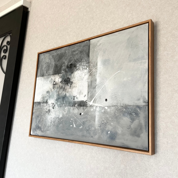 現代アート　70×50㎝　フレーム付き　アート　モダン　絵画　抽象画 