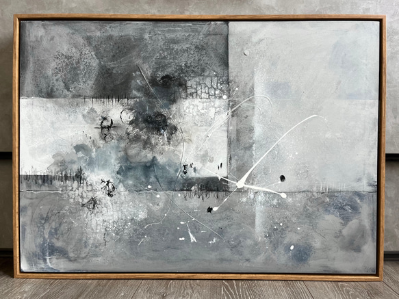 現代アート　70×50㎝　フレーム付き　アート　モダン　絵画　抽象画 