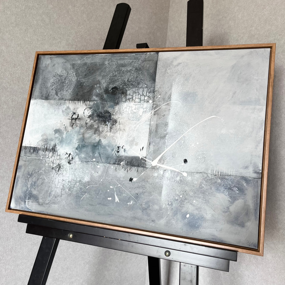 現代アート　70×50㎝　フレーム付き　アート　モダン　絵画　抽象画 