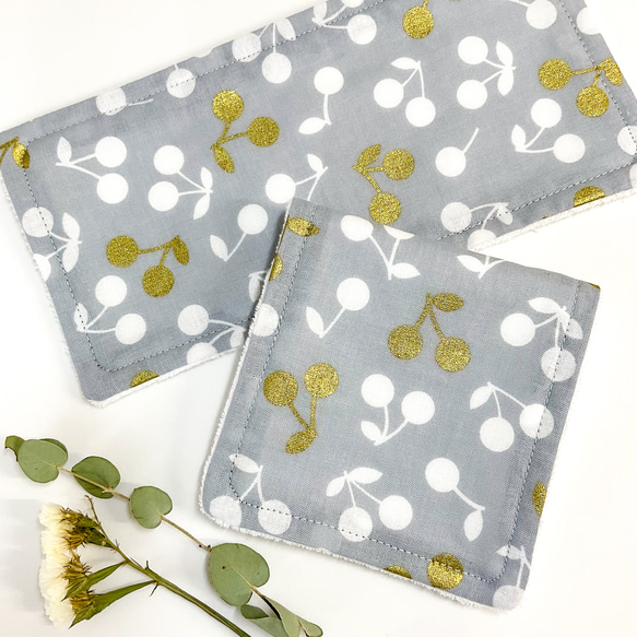 チェリードット柄【オーダー生地見本】 （KIYOHARAさんと協力して  