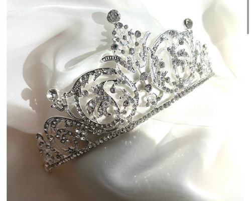 H36 クリスタルティアラ ヘッドドレス 結婚式・二次会・成人式・卒業式