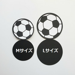 サッカーボールメッセージカード Mサイズ ３枚  ['24] 2枚目の画像