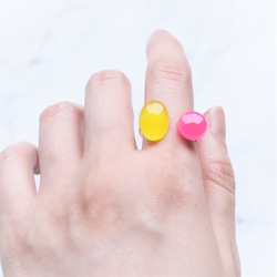 【13號/組合選擇】黃玉髓雙石民間戒指（指環） 第15張的照片