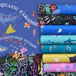 カットクロス Dashwood Studio Aquatic Paradise 2100 Sharks 7枚目の画像