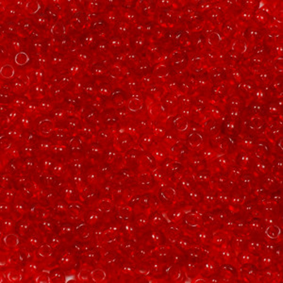 丸小ビーズ シャムルビー 濃いめの赤 3枚目の画像